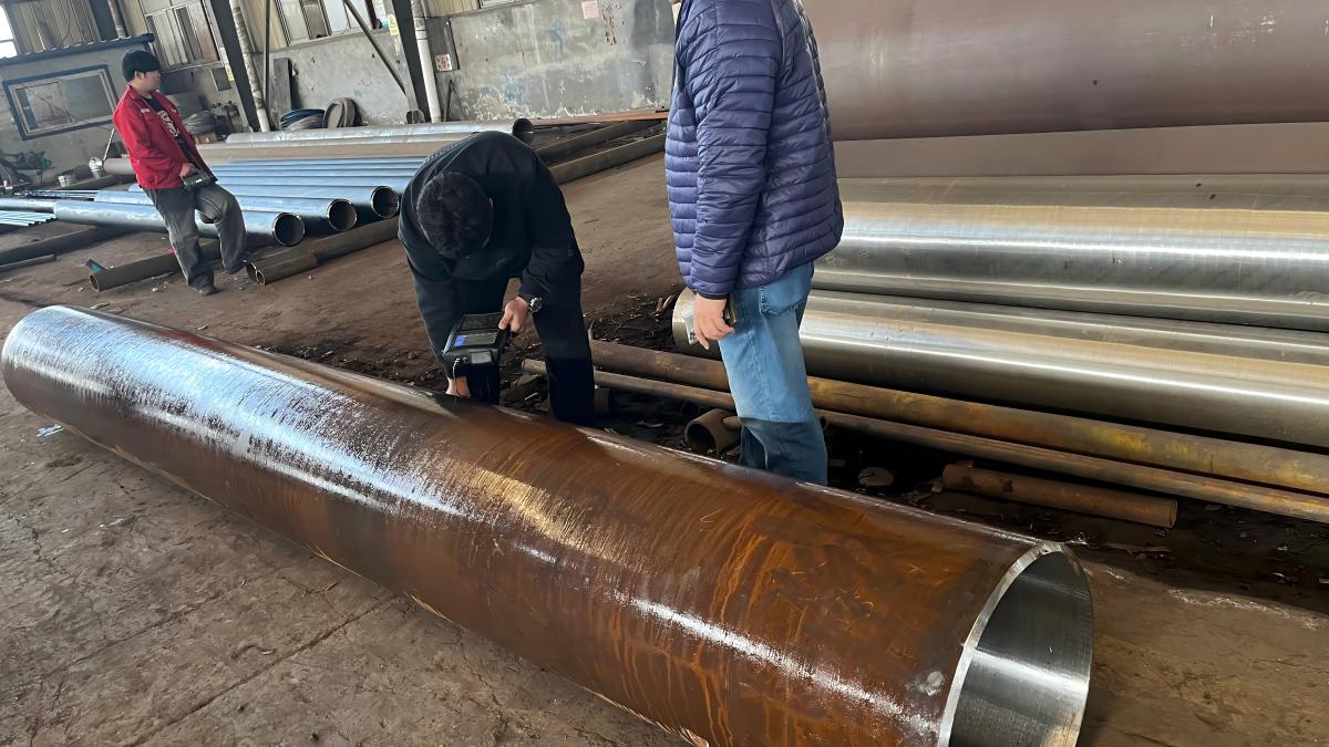 Nondestructive Testing in Progress for ASTM A213 T12 Steel Pipes