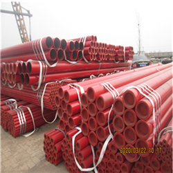 seamless pipe red painting